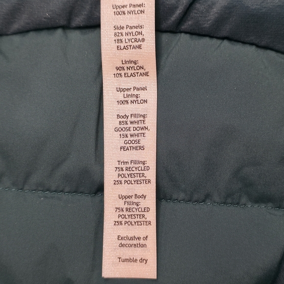 Lululemon Womens 2 Down For It All Vest Teal Insulated Running Layer Outdoors - Picture 11 of 14